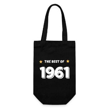 Das Beste von 1961 - Geschenkbeutel für Flaschen - Schwarz - Vorne
