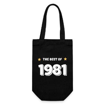 Das Beste von 1981 - Geschenkbeutel für Flaschen - Schwarz - Vorne