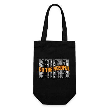 Do The Needful 3 - Geschenkbeutel für Flaschen - Schwarz - Vorne