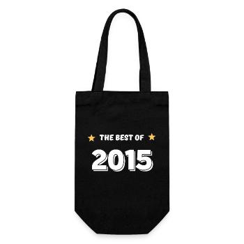 Das Beste aus 2015 - Geschenkbeutel für Flaschen - Schwarz - Vorne