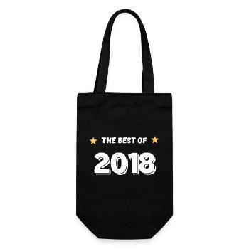 Das Beste aus 2018 - Geschenkbeutel für Flaschen - Schwarz - Vorne