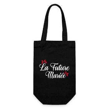 La future mariée noeud - Sac à bouteille - noir - Devant