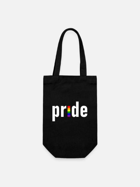 gay pride - schwul - lesbisch - CSD - LGBTQ+ - Geschenkbeutel für Flaschen - Schwarz