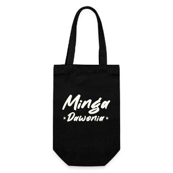 Minga Spruch wohne in münchen - Geschenkbeutel für Flaschen - Schwarz - Vorne