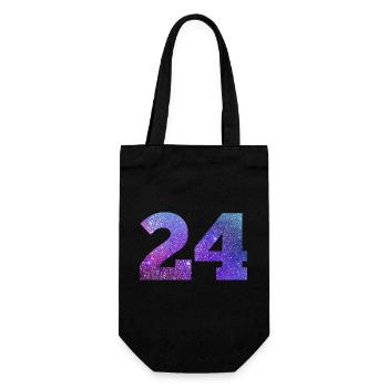 Galaxie Nummer 24 - Geschenkbeutel für Flaschen - Schwarz - Vorne