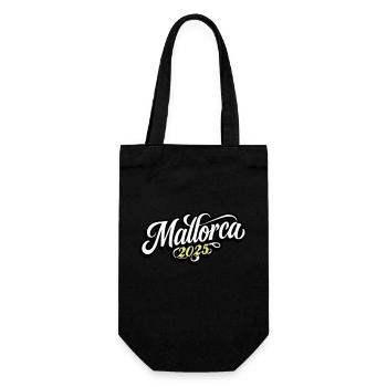 Mallorca 2025 - Geschenkbeutel für Flaschen - Schwarz - Vorne