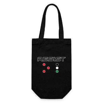 RESIST FP - Gift Bag for Bottles - black - Front