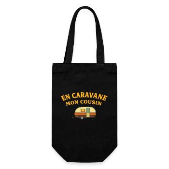 En caravane, Mon cousin - Sac à bouteille - noir - Devant