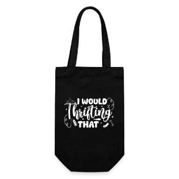 Thrift Shop I Would Thrifting That Love Thrifting - Gift Bag for Bottles - black - Front