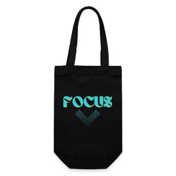 Fokus-Grafik - Geschenkbeutel für Flaschen - Schwarz - Vorne