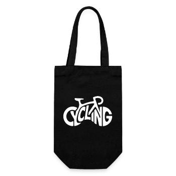 Radfahren - Cool Bike Logo - Geschenkbeutel für Flaschen - Schwarz - Vorne