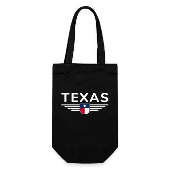 Texas Fan T-Shirt – Lone Star Style - Gift Bag for Bottles - black - Front