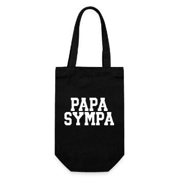 Cooler Papa - Geschenkbeutel für Flaschen - Schwarz - Vorne