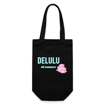 💭 Delulu All Summer – Fantasy Mindset Y2K Soft Gi - Geschenkbeutel für Flaschen - Schwarz - Vorne