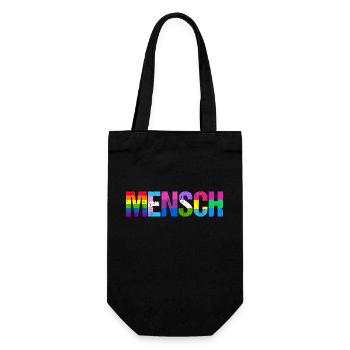 Mensch Pride Month LGBT LGBTQ - Geschenkbeutel für Flaschen - Schwarz - Vorne