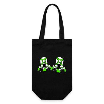 2 M. Tortues Sir Deux riches chapeaux haut de forme Messieurs - Sac à bouteille - noir - Devant
