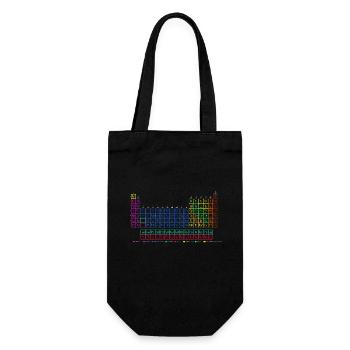 Periodensystem der chemischen Elemente. - Geschenkbeutel für Flaschen - Schwarz - Vorne