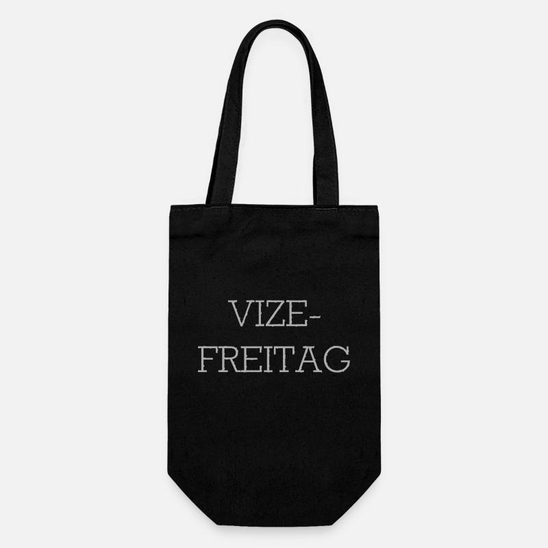 Vize-Freitag - Geschenkbeutel für Flaschen - Schwarz