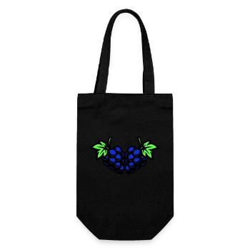 Grapes Grapes - Gift Bag for Bottles - black - Front