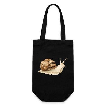 Snail - Gift Bag for Bottles - black - Front