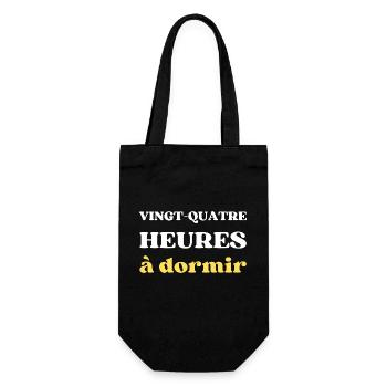 VINGT QUATRE HEURES à dormir - Sac à bouteille - noir - Devant