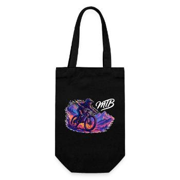 MTB Mountain Biking Mountain Biker Hobby Gift - Gift Bag for Bottles - black - Front