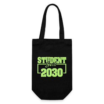 Student 2030 - Gift Bag for Bottles - black - Front