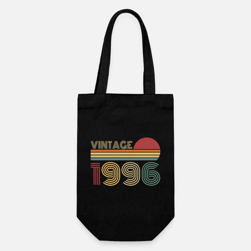 Millésime 1996 Vintage Rétro Cadeau d’anniversaire - Sac à bouteille - noir
