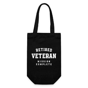 Vétéran retraité Mission Militaire complet Retraité - Sac à bouteille - noir - Devant