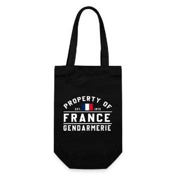 Französische Gendarmerie Est 1972 - Geschenkbeutel für Flaschen - Schwarz - Vorne