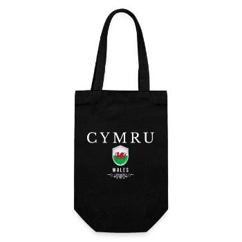 Welsh pride, I love Wales - Gift Bag for Bottles - black - Front
