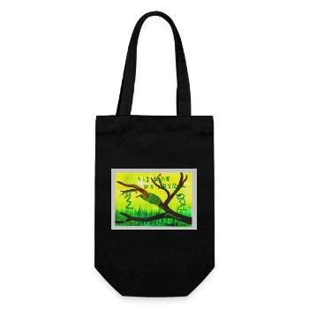 A5_Yig_Portrait - Gift Bag for Bottles - black - Front
