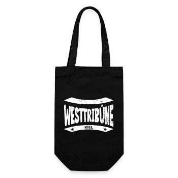 Kiel Stadion Westtribüne Hoodie, Shirt, Tasche - Geschenkbeutel für Flaschen - Schwarz - Vorne