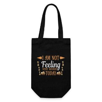 Not feeling workly sloth - Gift Bag for Bottles - black - Front