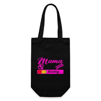 Mama 2026 - Geschenkbeutel für Flaschen - Schwarz - Vorne