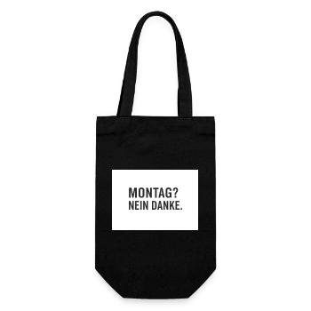 Lundi? Non merci. - Sac à bouteille - noir - Devant