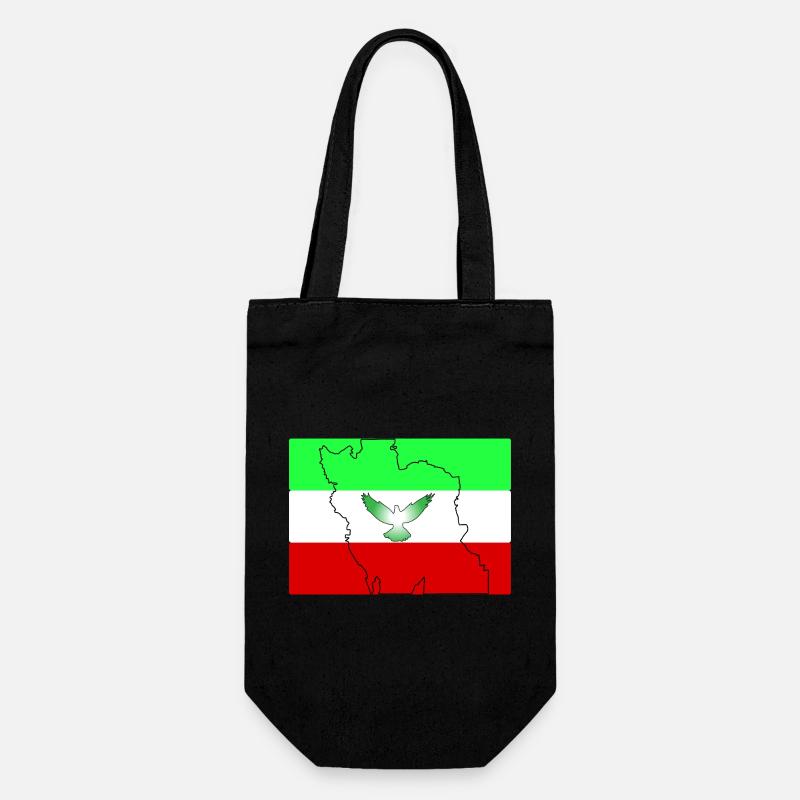 Iran Flagge  - Geschenkbeutel für Flaschen - Schwarz