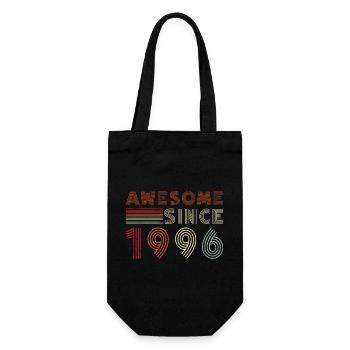 Retro 1996 – Awesome Since 1996 - Geschenkbeutel für Flaschen - Schwarz - Vorne