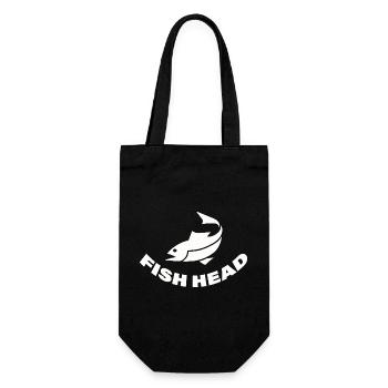 FISH HEAD - Geschenkbeutel für Flaschen - Schwarz - Vorne