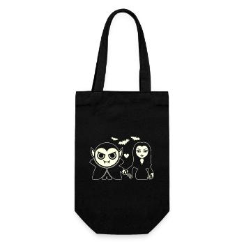 Vampire and Night Vampire - Gift Bag for Bottles - black - Front