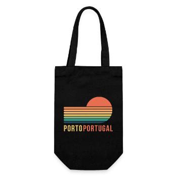 Porto, Portugal - Sac à bouteille - noir - Devant