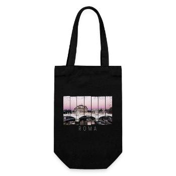 Rome Rétro Italie Souvenir Vintage Sunset - Sac à bouteille - noir - Devant