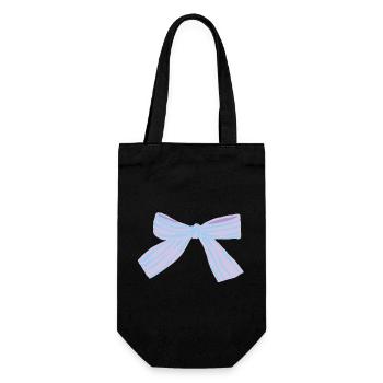 Nœud pastel Bleu-Violet - Sac à bouteille - noir - Devant