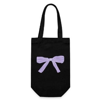 Ruban lavande - Sac à bouteille - noir - Devant