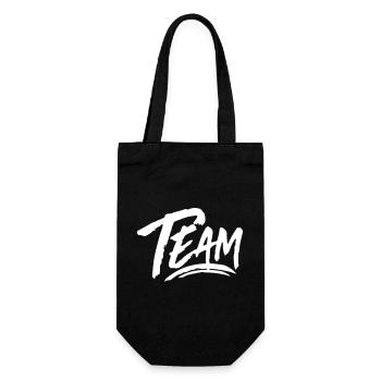 Team - Gift Bag for Bottles - black - Front