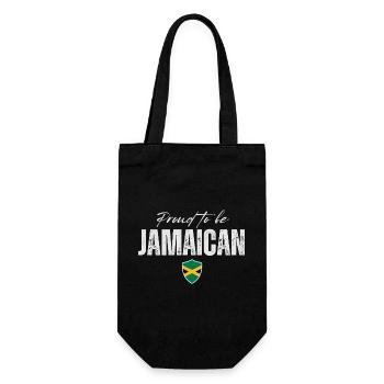 Jamaïcain fier, fabriqué en Jamaïque - Sac à bouteille - noir - Devant
