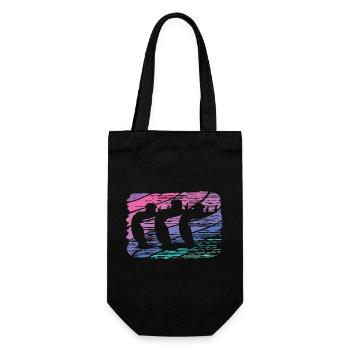 Artistic Swim Team Synchronschwimmen - Geschenkbeutel für Flaschen - Schwarz - Vorne