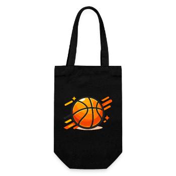 Dynamic Basketball Neon Orange - Gift Bag for Bottles - black - Front