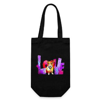 Cadeau Love Dog pour le propriétaire de Jack Russell - Sac à bouteille - noir - Devant