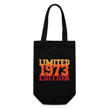 Vintage 1973 - Geschenkbeutel für Flaschen - Schwarz - Vorne